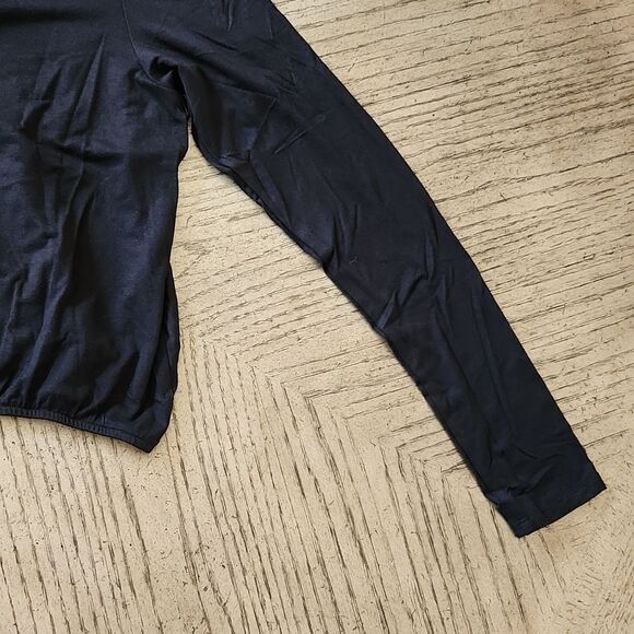 Black Long sleeve v neck top size M Splendid NWT - Picture 8 of 9